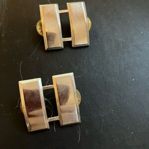 Silver Geometric Cufflinks